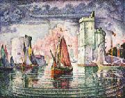 Paul Signac Port of La Rochelle oil